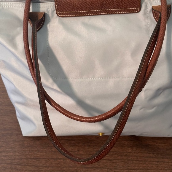 NEW Longchamp Le Pilage Light Grey - Limited Edition Eiffel Tower - Medium - Picture 7 of 16